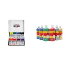Suministros de Arte Casafoyer Marcadores Lavables 200 + Pinturas Tempera 6