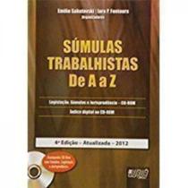 Súmulas Trabalhistas de A a Z - Acompanha Cd-rom Súmulas Trabalhistas de A a Z - Acompanha Cd-rom