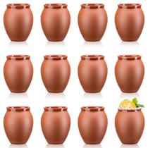 SUN GKOTTA 12 unidades de cerâmica mexicana Cantaritos De Barro de 60 ml