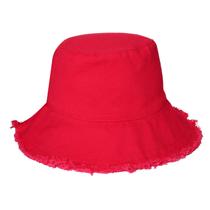 Sun Hat Boderier Summer Wide Brim Cotton Bucket Chapéu para mulheres