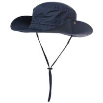 Sun Hat Comhats UPF 50+, aba larga, impermeável para homens, azul marinho