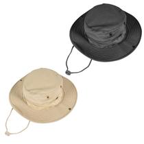 Sun Hats ZOORON, pacote com 2 chapéus Boonie dobráveis UPF 50+, bege, preto