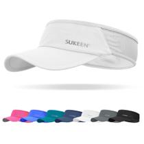 Sun Visor Sukeen Sports, leve, embalável, refrigerante, branco Sun Visor Sukeen Sports, leve, embalável, refrigerante, branco