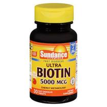 Sundance Vitaminas Ultra Biotin Comprimidos Natural Berry Flavor 30 Abas por Sundance