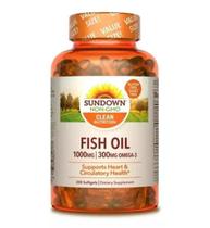 Sundown Naturals Ômega 3 Fish Oil 1000mg 200 Softgels