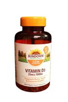 Sundown Vitamina D3 1000 IU 400 Softgels Alta Absorção Original EUA