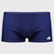 Sunga Adidas 3 Stripes Boxer Azul e Branca Sunga Adidas 3 Stripes Boxer Azul e Branca