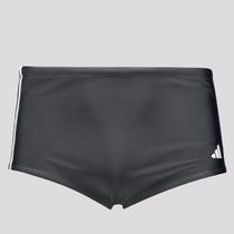 Sunga Adidas 3 Stripes Cinza Escuro