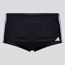 Sunga Adidas 3S Preta e Branca Sunga Adidas 3S Preta e Branca