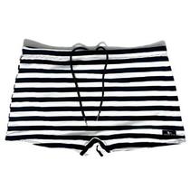 Sunga adulto boxer listra preto com branco Sunga adulto boxer listra preto com branco