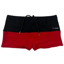 Sunga adulto boxer luxo vermelho com preto