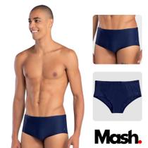 Sunga Básica Normal Moda Praia Masculina Mash Lisa Modelo Adulto P Ao XGG