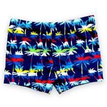 Sunga Box Boxer Juvenil Shortinho Lisa Coqueiro Masculina