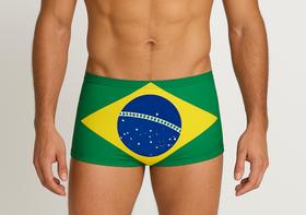 Sunga Box com a Bandeira do Brasil