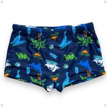 Sunga Box Juvenil Menino Boxer Shorts Estampado Verão Sungas