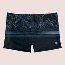 Sunga Boxer Box Adulta Masculina Mash Estampa Folhagem Moda Praia