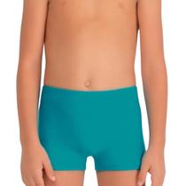 Sunga Boxer Box Lisa Infantil Kids Mash Meninos Para Praia Piscina Verao Cores Basicas