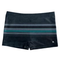 Sunga Boxer Box Masculina Mash Estampa Listrada Para Piscina Praia