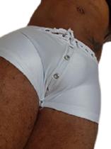 Sunga boxer cirrê /lycra com Ilhós frontal várias Cores