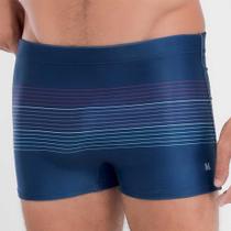 Sunga boxer com listras finas coloridas Sunga boxer com listras finas coloridas