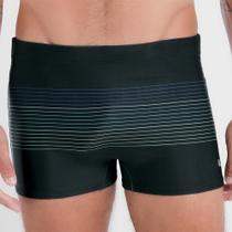 Sunga boxer com listras finas coloridas Sunga boxer com listras finas coloridas