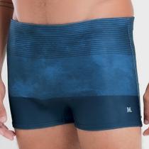 Sunga boxer estampada com listras Sunga boxer estampada com listras