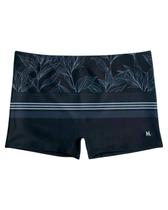 Sunga Boxer Estampada Folhagem e Listra Mash