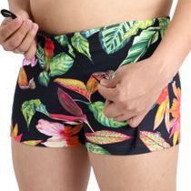 Sunga Boxer Estampada Praia E Piscina