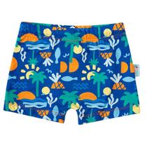 Sunga Boxer Infantil Coqueiros Tropical Azul Royal Tip Top Sunga Boxer Infantil Coqueiros Tropical Azul Royal Tip Top