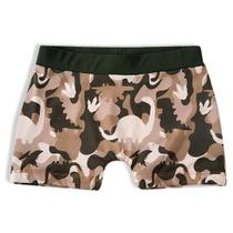 Sunga Boxer Infantil Dino Camuflado Verde Militar Tip Top