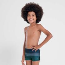 Sunga boxer infantil estampada coordenada listrada