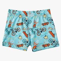 Sunga Boxer Infantil Fps Uv50+ Tip Top Menino Short De Praia Masculino Piscina Verão Bk73