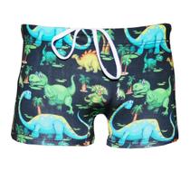 Sunga Boxer Infantil Praia Menino Piscina Natação Dinossauro