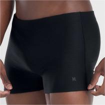 Sunga boxer lisa com textura Sunga boxer lisa com textura