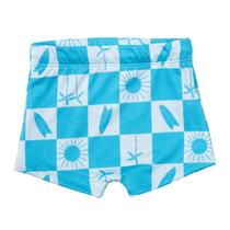 Sunga Boxer Malha UV com Cordão Interno Menino Praia