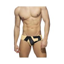 Sunga Boxer Masculina De Secagem Rápida Com Estampa De Letras Para Praia E Natação - NONE