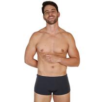 Sunga boxer masculina tradicional cordão ajustável e friso lateral moda praia proteção solar UV50+