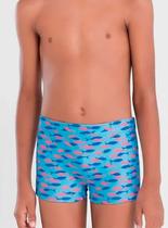 Sunga Boxer Mash 310.87 Infantil Estampa Peixes FPS 50 Poliéster T. P/GG Sunga Boxer Mash 310.87 Infantil Estampa Peixes FPS 50 Poliéster T. P/GG