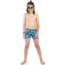 Sunga Boxer Proteção UV 50+ Game Tam 6 a 10 - Tubekids