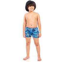 Sunga Boxer Proteção UV 50+ Game Tam 6 a 8 - Tubekids