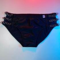 Sunga corrente em laterais preto, tecido microfibra com forro. Tam PP ao GG