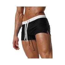 Sunga De Praia Masculina De Secagem Rápida, 10 Cores, Design Com Bolso Traseiro, Shorts Boxer De