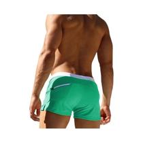 Sunga De Praia Masculina De Secagem Rápida, 10 Cores, Design Com Bolso Traseiro, Shorts Boxer De