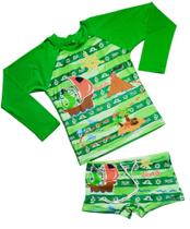 Sunga E Blusa Infantil, Kit Com Proteção Solar Uv50