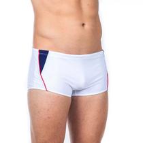 Sunga Elite Proteção UV 50 Masculino - Branco e Marinho