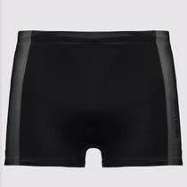 Sunga Hang Loose Boxer com Recorte Preto e Cinza