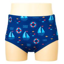 Sunga Infantil Barquinho Azul Confortável Divertida Crianças Sunga Infantil Barquinho Azul Confortável Divertida Crianças