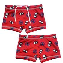 Sunga Infantil Box Forro Interno Cordão De Regulagem Estampada Proteção UV 50+ Ever BeatchWear Cor:AranhaTamanho:N 0 -