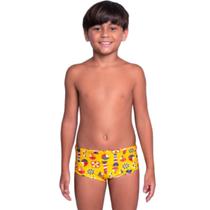 Sunga Infantil Box Molha e Aparece Estampa Vekyo Confortavel Verão Piscina Moda Praia Infantil