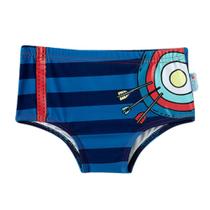 Sunga Infantil com Fps Uv50+ Tip Top Piscina Praia Menino Proteção Solar Traje Banho Masculino Bk77